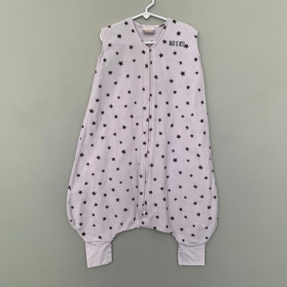 Halo SleepSack Early Walker fleece white stars sleeper - Picture 1 of 5